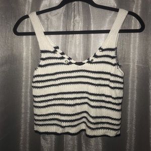 Striped Crop Top